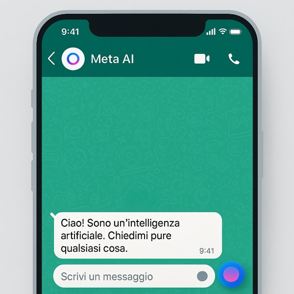 l intelligenza artificiale di Meta è su WhatsApp